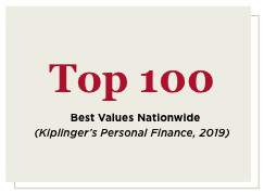 Top 100 Best Values Nationwide (Kiplinger's Personal Finance, 2019)