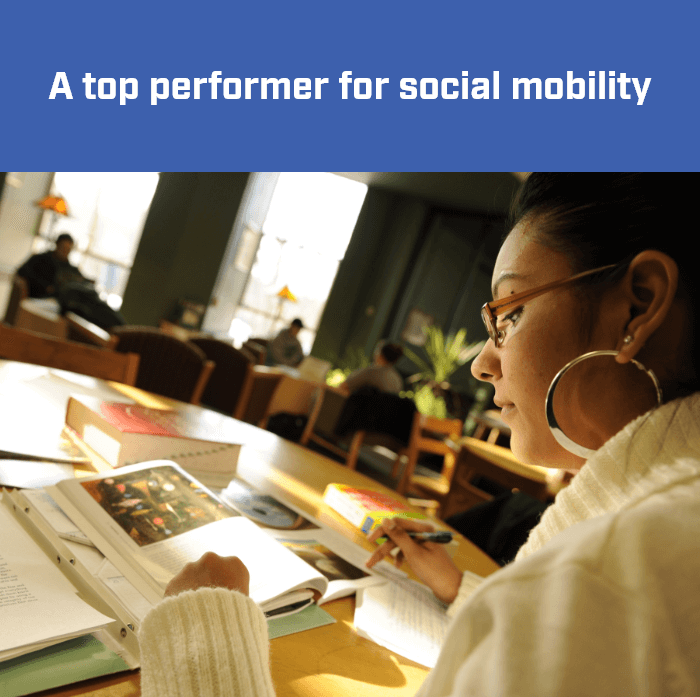 A top performer for social mobility